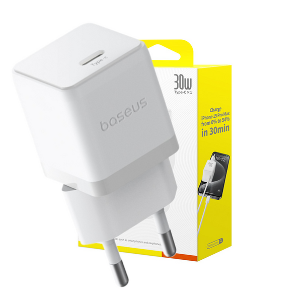 Rychlonabíječka Baseus Palm 1C 30W EU Moon White