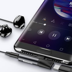 Baseus L41 | USB-C - audio adaptér pro sluchátka Mini Jack 3,5 mm / USB-C