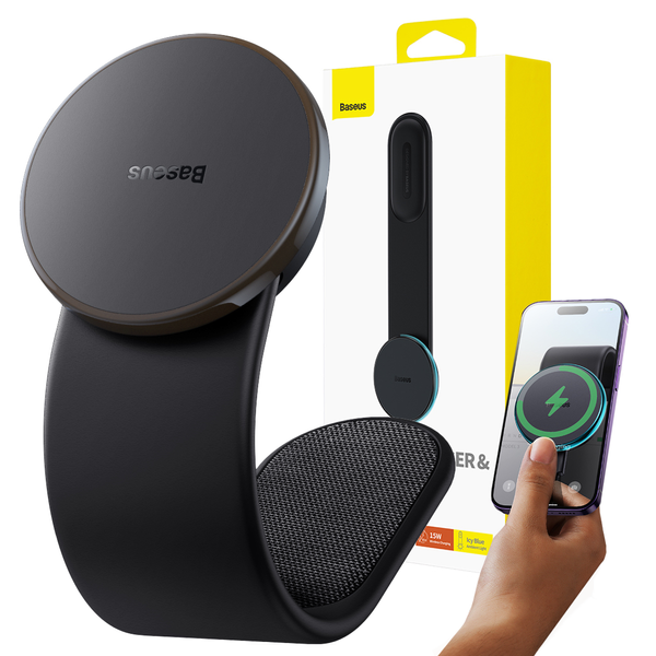 Baseus C02 Pro Series Držák s bezdrátovým nabíjením Cluster Black