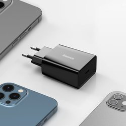 Baseus Speed Mini | Síťová nabíječka USB-C 20W Power Delivery QC 3.0