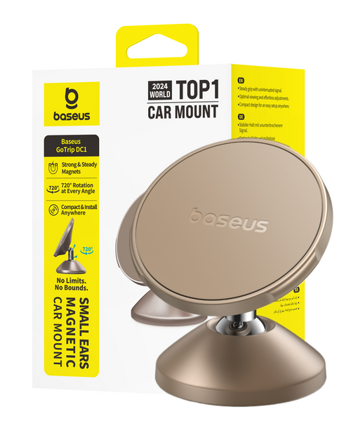 Baseus GoTrip DC1 Small Ears Magnetický držák do auta (vertikální typ) Stellar Gold