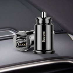 Baseus Grain | Nabíječka do auta 2x USB-A 3,1A